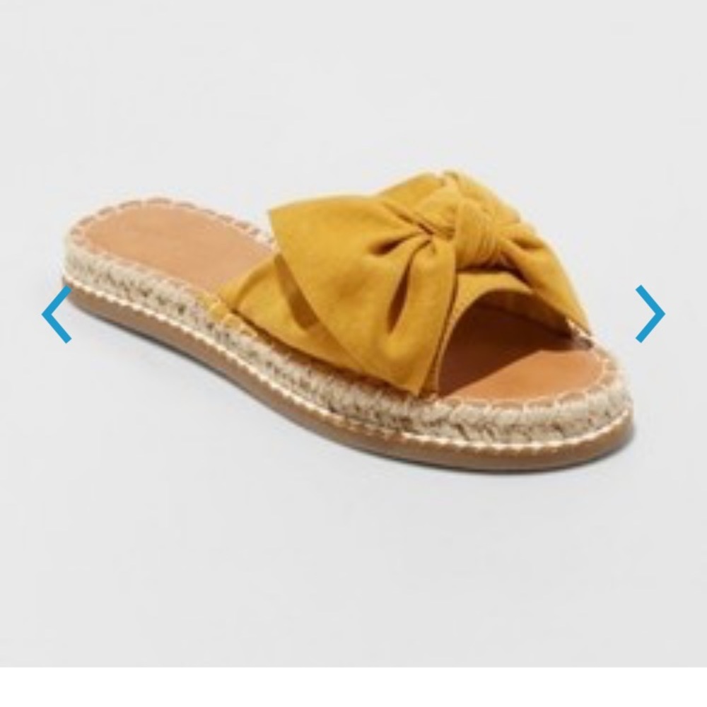 Sigma Espadrille Knotted Bow Sandal Yellow